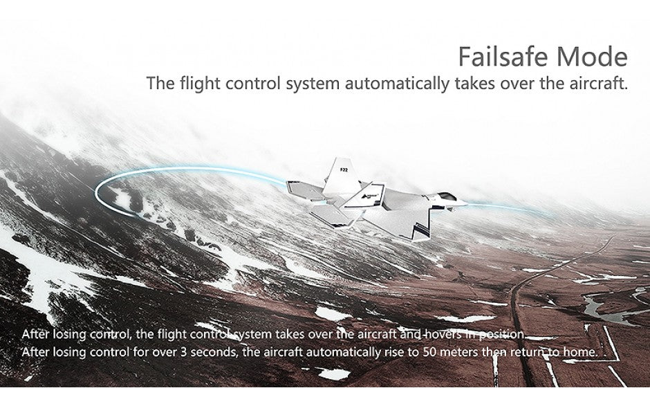 Hubsan F22 FPV Jet with Auto Take Off ,GPS , RTF