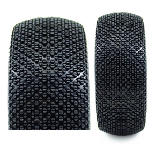 KAMIKAZE V2 BUGGY C2 (SOFT) PRE-MOUNTED YELLOW (2PCS.)