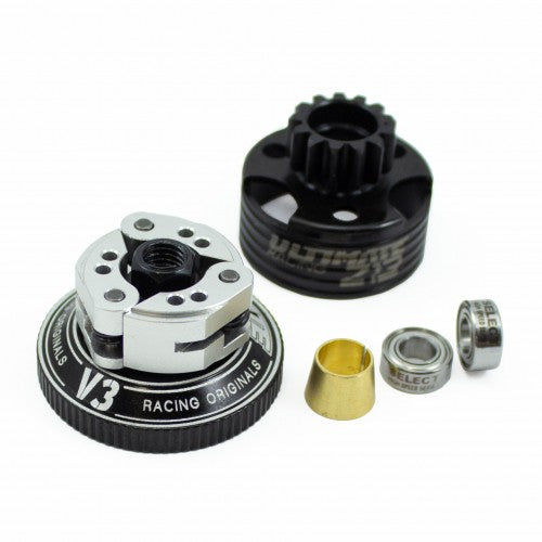 Ultimate Racing ALU Compak Clutch V3 B10 με Z13 Ventilated Clutch Bell & Bearings