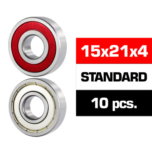 15x21x4mm "HS" HYBRID SEALS BEARING SET (10pcs.) - RACERC