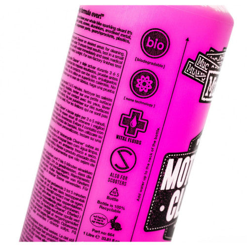 MUC-OFF NANO TECH FAST ACTION CLEANER W/ SPRAY NOZZLE 1L - RACERC