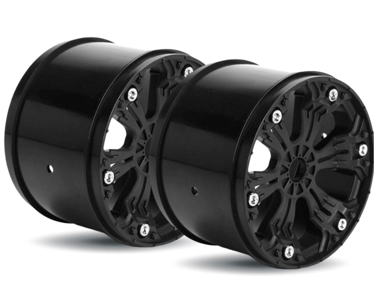LOUISE 3.8" Black 1/2 offset Rims - Traxxas Bead