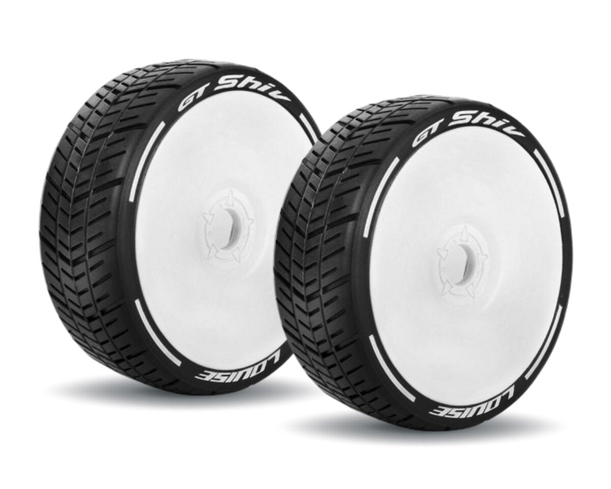 LOUISE 3284SW RC MFT T-SHIV 1-8 Buggy Tire Set Mounted Soft Wheels - 17mm