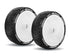 LOUISE 3284SW RC MFT T-SHIV 1-8 Buggy Tire Set Mounted Soft Wheels - 17mm