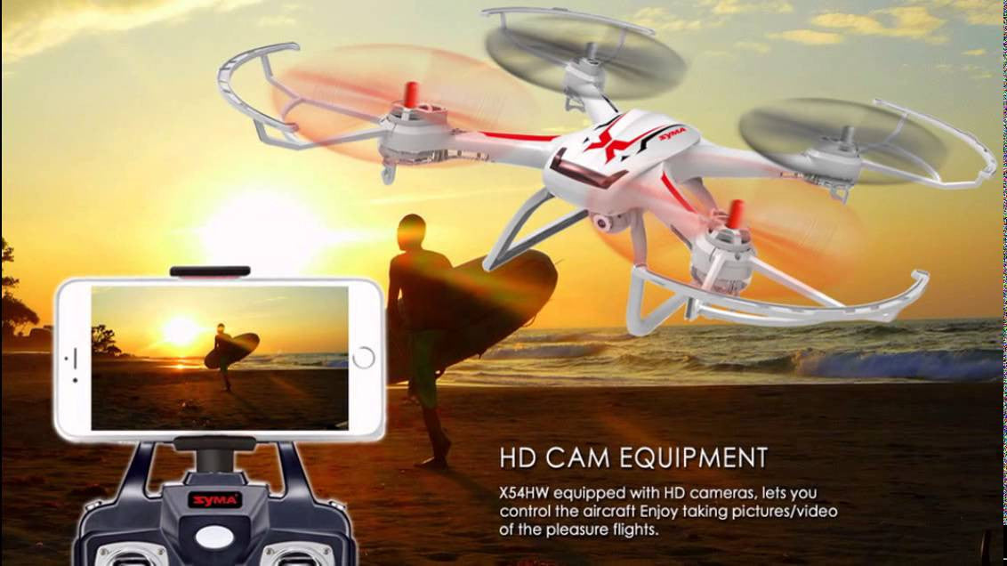 Syma X54HW FPV With 720P HD Camera 2.4G 4CH 6Axis Altitude Hold RC Quadcopter - RACERC