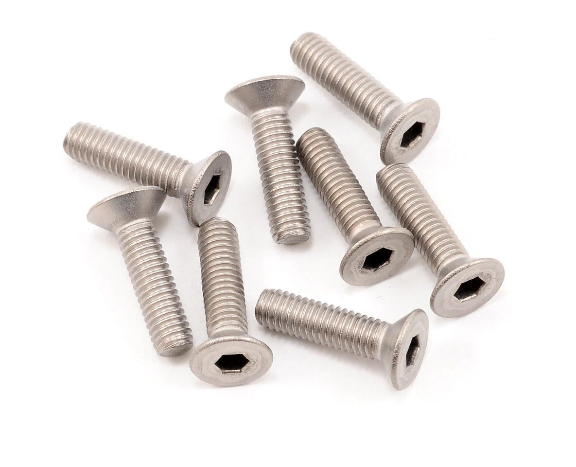 Mugen Seiki 3x12mm SJG Titanium Flat Head Screw (8) - RACERC