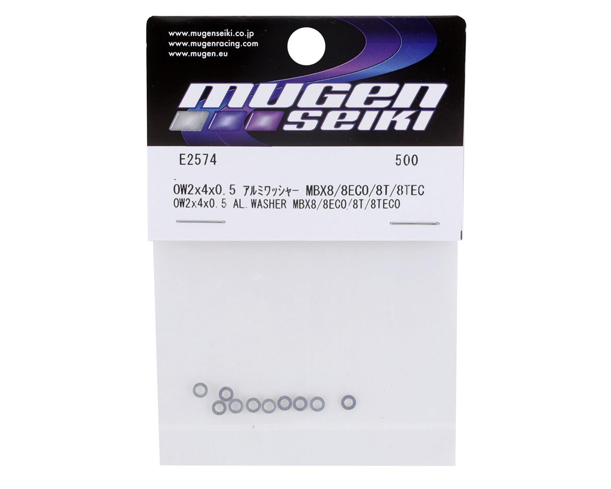 Mugen Seiki 2x4x0.5mm Aluminum Emulsion Damper Shock Washer (10)