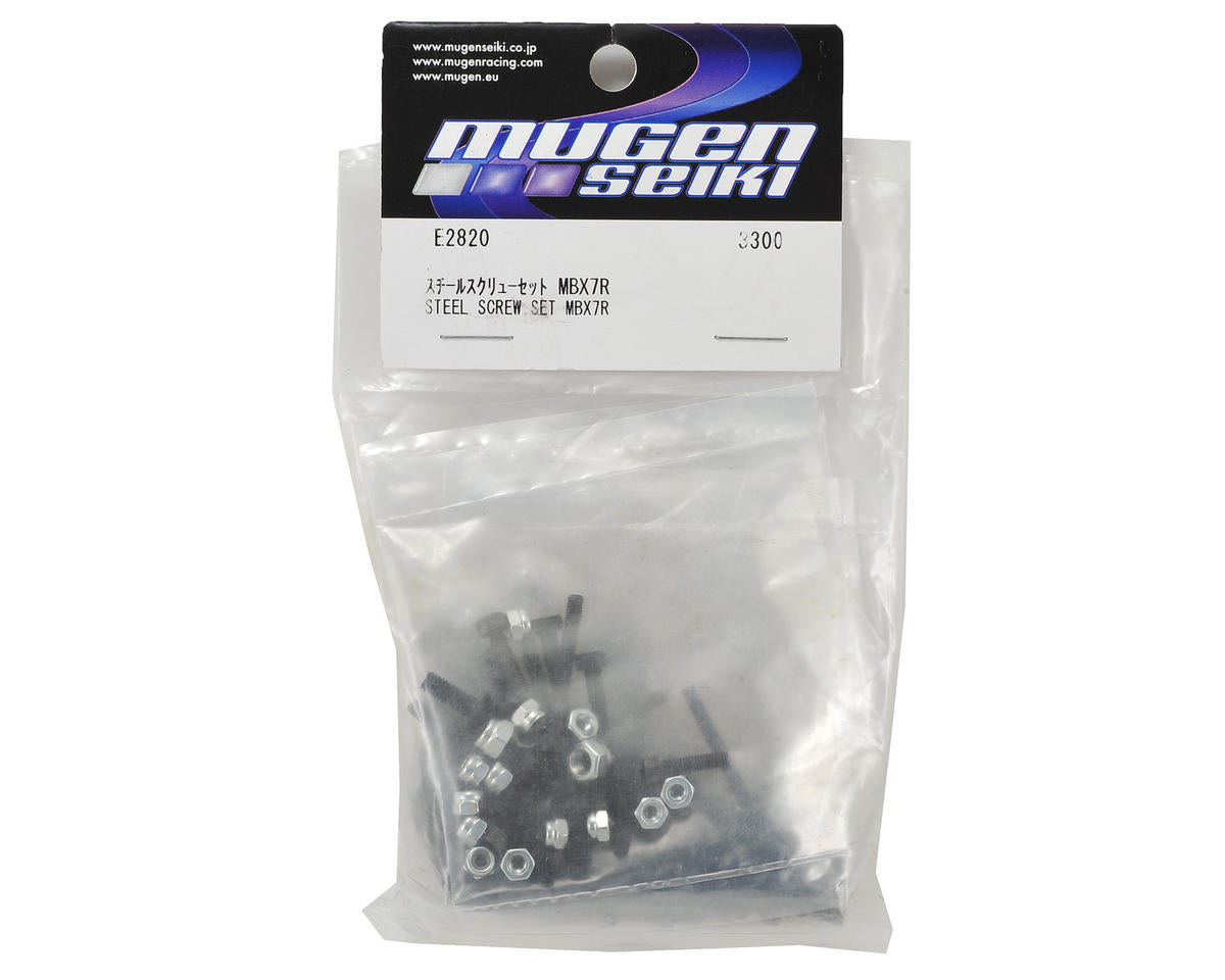 Mugen Seiki X7R & X7TR Steel Screw Set - RACERC
