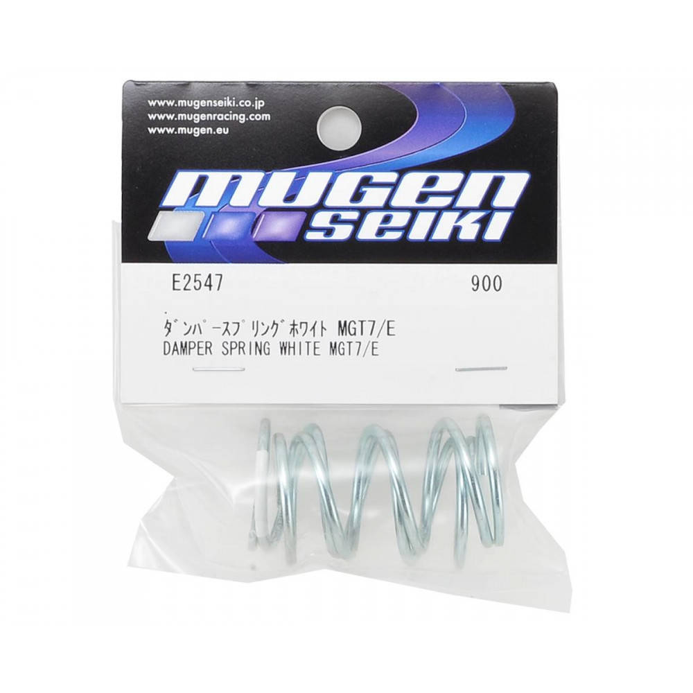 Mugen Seiki Front/Rear Shock Spring (2) (White - 4.75T) - RACERC