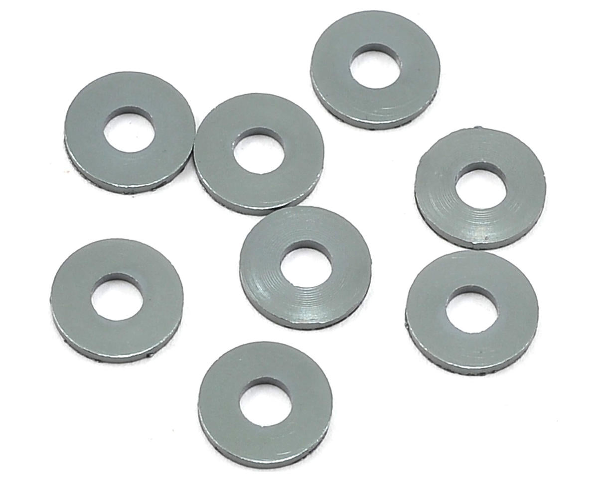 Mugen Seiki 3x8x1mm Aluminum Roll Center Spacer (8)