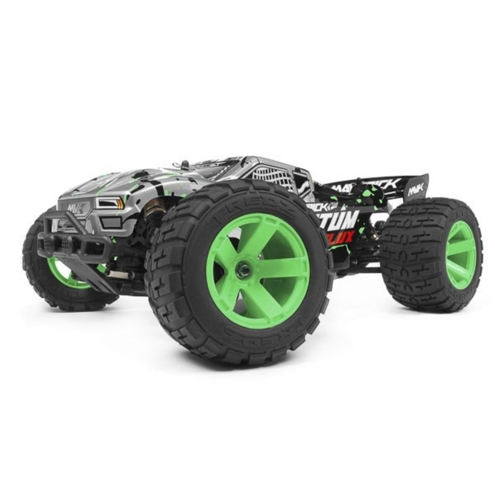 Maverick Quantum XT Flux 1/10 4WD Stadium Truck - Silver/Green