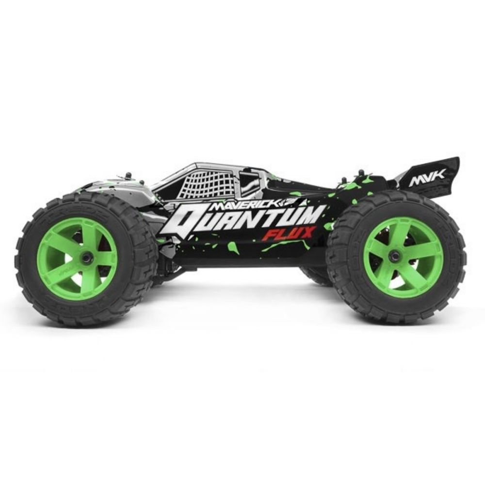 Maverick Quantum XT Flux 1/10 4WD Stadium Truck - Silver/Green