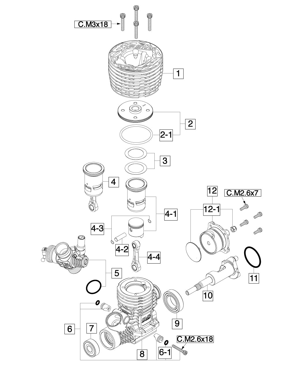 O.S.Engine O.S. SPEED B2104 Off-Road Combo OS1DA01
