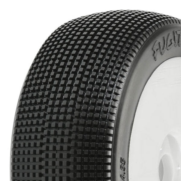 Pro-Line Fugitive Lite Pre-Mounted 1/8 Buggy Tires (White) (2) (X2) - RACERC