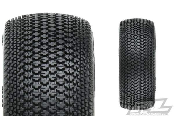 Pro-Line Invader Pre-Mounted 1/8 Buggy Tires (White) (2) (S3) - RACERC