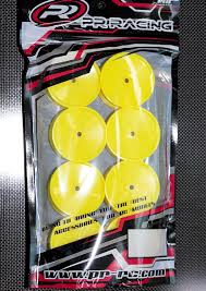 PR Racing 26x38mm 4WD Front Wheel 12mm Yellow For IFMAR 8pcs