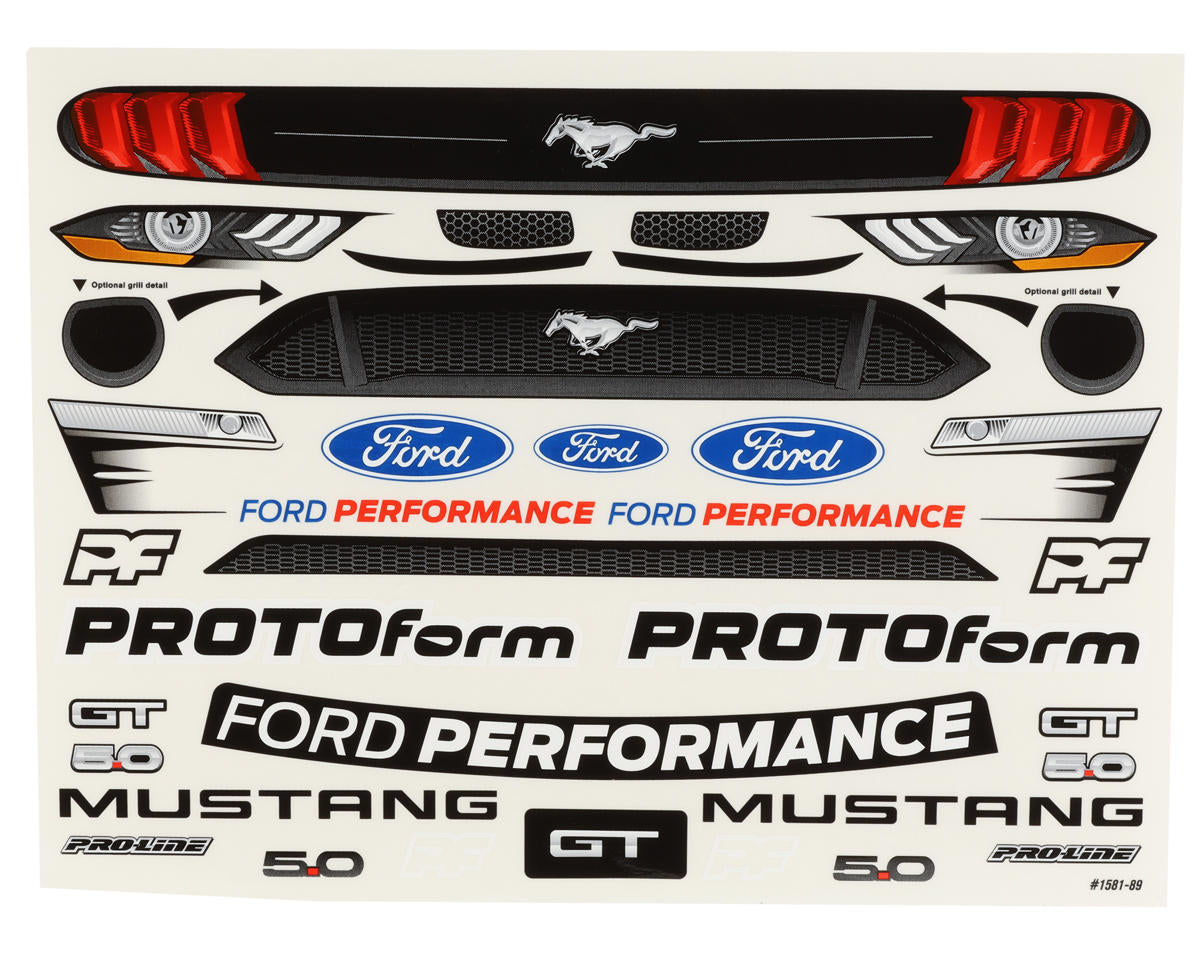 Protoform 2021 Ford Mustang 1/7 GT Body (Clear) (Felony)