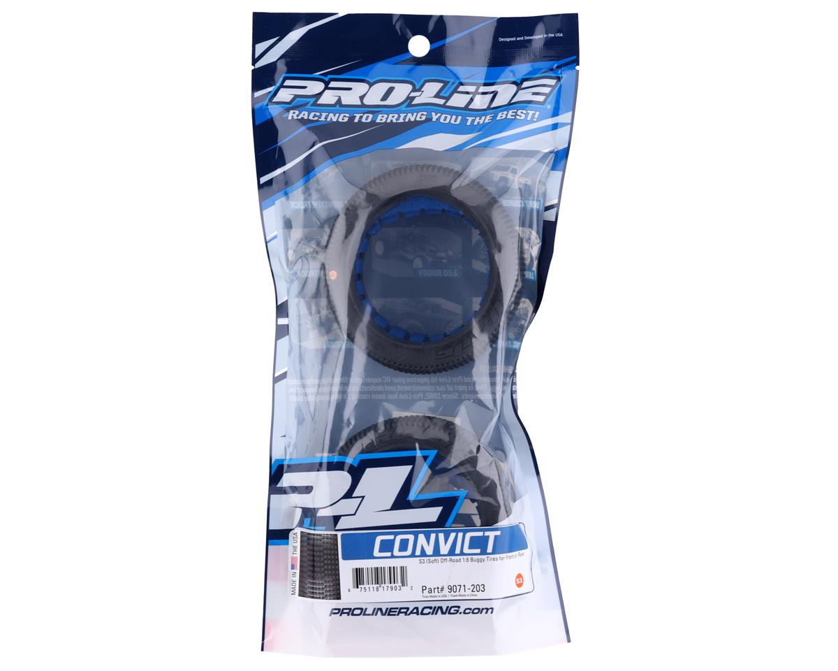 Pro-Line Convict 1/8 Buggy Tires w/Closed Cell Inserts (2) (S3)