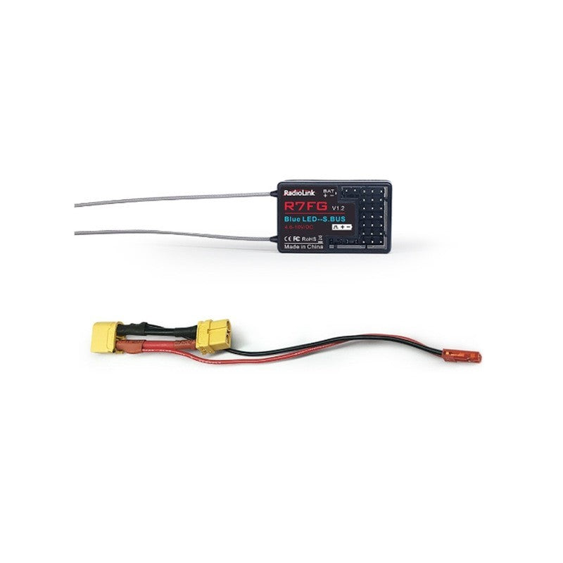 RadioLink 7 CH R7FG Gyro Receiver with Voltage Telemetry Long Range Control