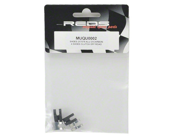 REDS Racing "Quattro" Off-Road Clutch Shoe Set (4) (Aluminum & Carbon) - RACERC