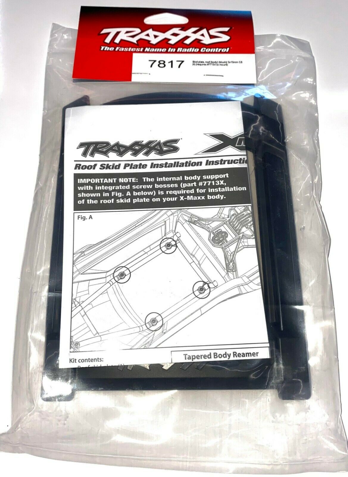 Traxxas X-Maxx Roof Skid Plate Black | Racerc