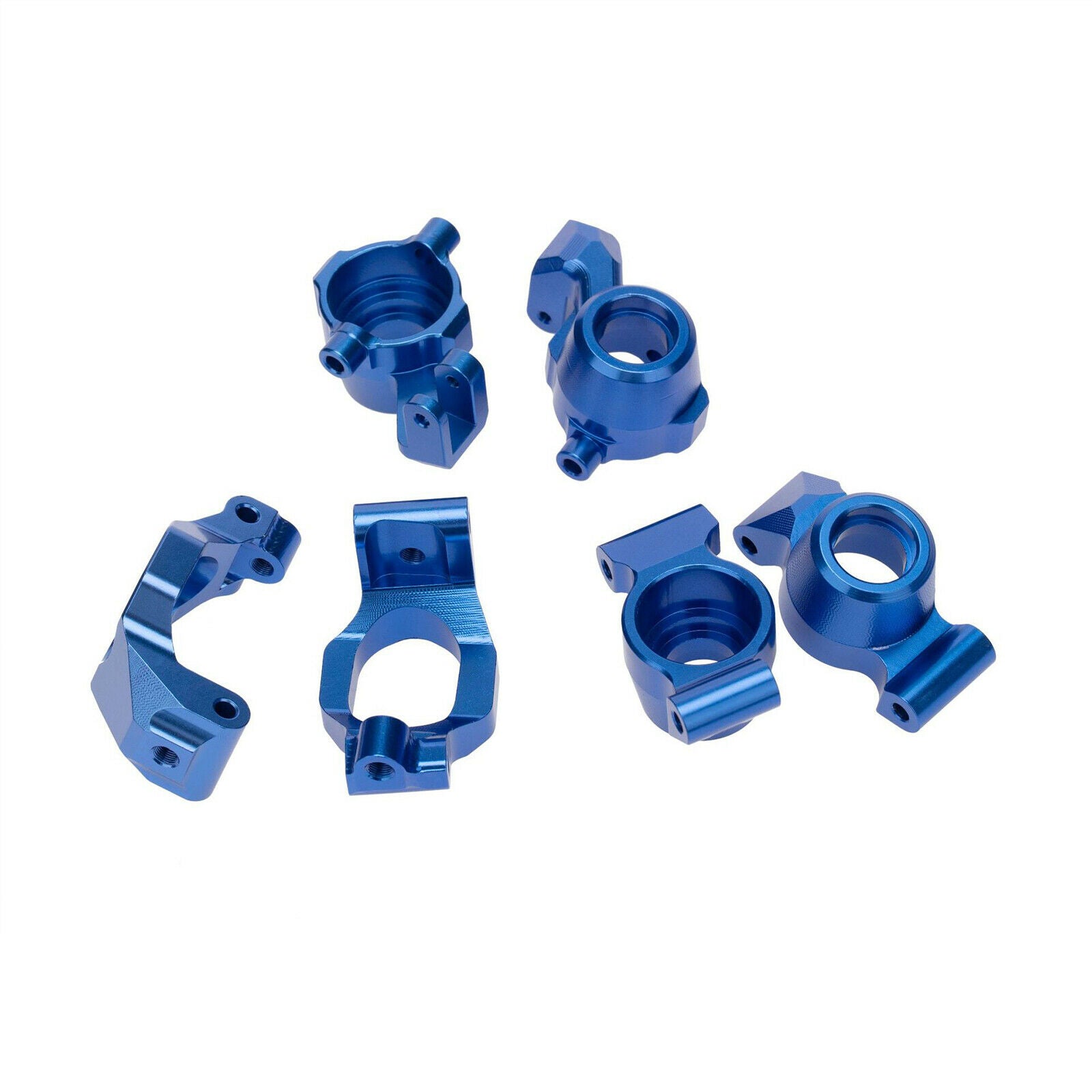 ProtonRC 1/10 Traxxas MAXX  Aluminum Steering Knuckle Set, C hub set, Rear Stub Axle Carriers Set Blue
