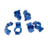 ProtonRC 1/10 Traxxas MAXX  Aluminum Steering Knuckle Set, C hub set, Rear Stub Axle Carriers Set Blue