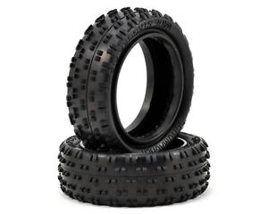Schumacher Racing U6846 "Wide Stagger Rib" 2.2 1/10 4WD Buggy Tires (2) (Blue) - RACERC