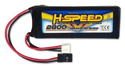 H-SPEED 2800mAh 7.4V RX/TX LiPo 85x30x17mm with XH Balancer