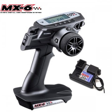 Sanwa MX-6 FH-E 3-Channel 2.4GHz Radio System w/RX-391W 3-Channel Receiver - RACERC