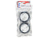 Schumacher Wide "Stagger Rib" 2.2" 1/10 4WD Front Buggy Carpet Tires (2) (Yellow) w/12mm Hex - RACERC