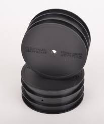 Schumacher 4wd Front Wheels (Hex) - (Black) - Off Road - pr U4495 - RACERC