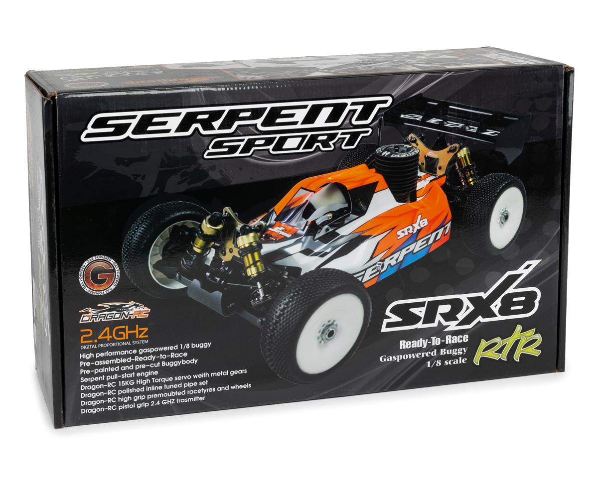 Serpent SRX8 RTR 1/8 Nitro Buggy w/2.4GHz Radio & .21 Pull-Start Engine