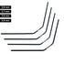 Ultimate Racing Rear Anti-Roll Bar Set για Mugen / Associated / XRAY (4τμχ)