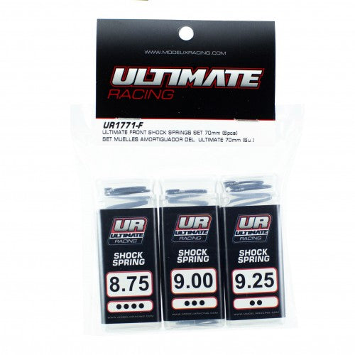 Ultimate Racing Front Shock Springs Set 70mm (6pcs) για 1/8 Off-Road 16mm Shocks