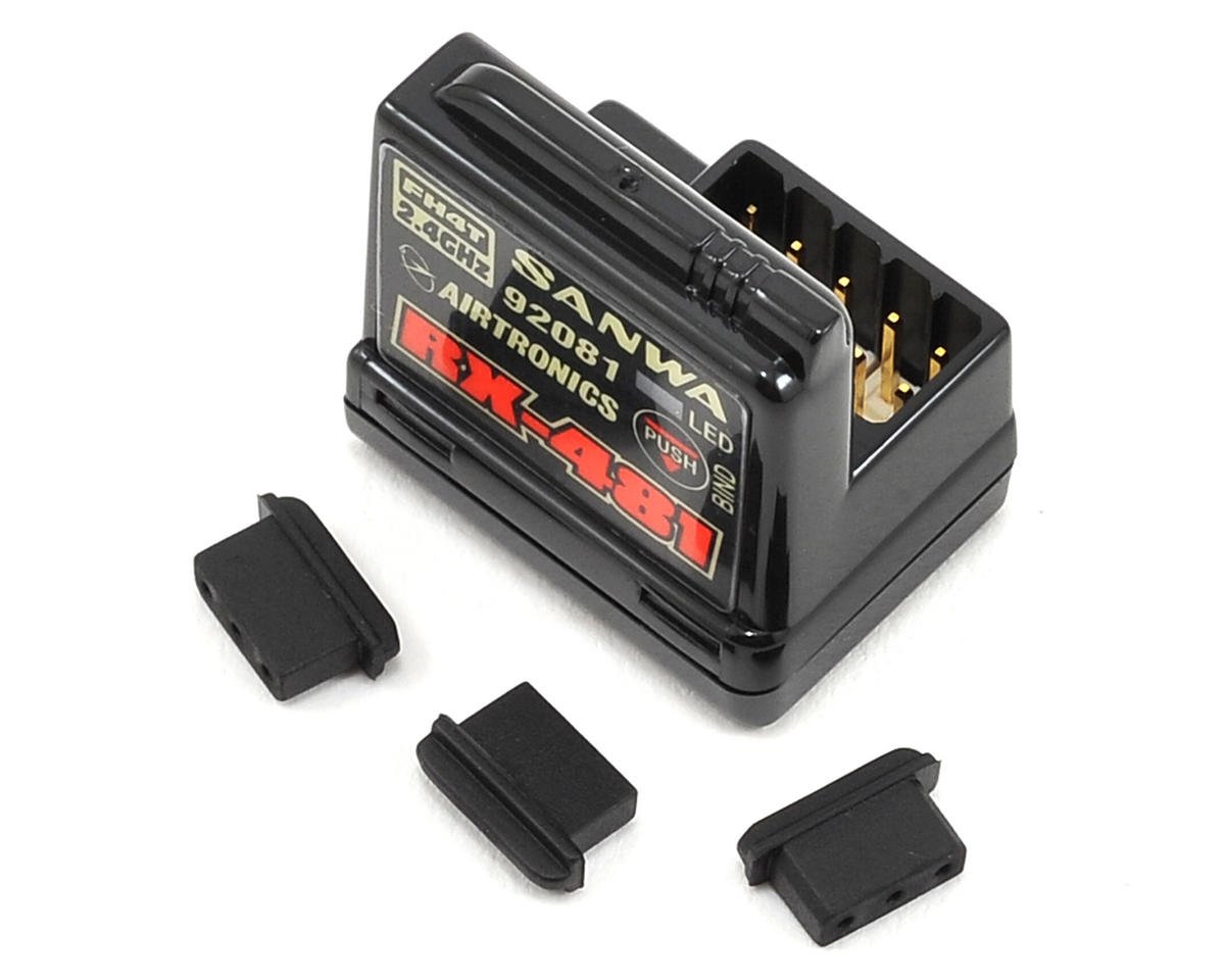 Sanwa RX-481 2.4GHz 4-Channel FHSS-4 Receiver w/Internal Antenna