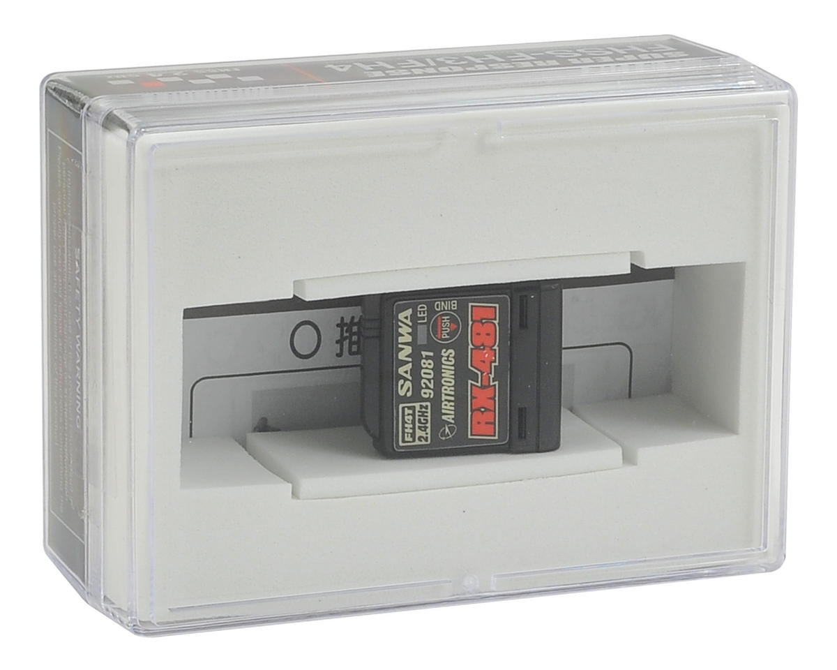 Sanwa RX-481 2.4GHz 4-Channel FHSS-4 Receiver w/Internal Antenna