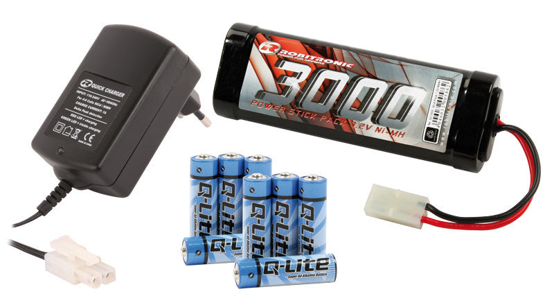 Elektro Starter Kit (Peakcharger, Stickpack, Senderbatterie) - RACERC