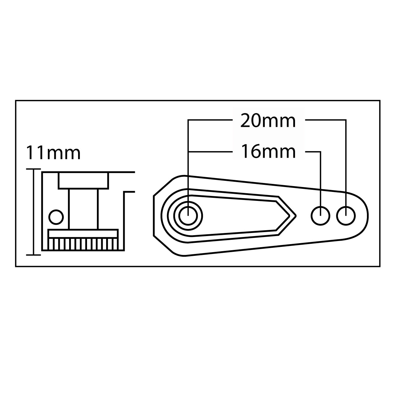SRT Servo Horn Offset Black (25 Teeth)