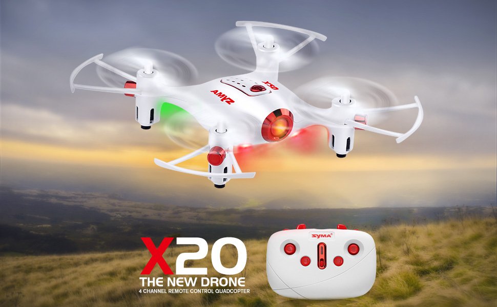Syma X20 Mini Headless Quadcopter RC Drone with Stunt Altitude Holding for Beginner - RACERC