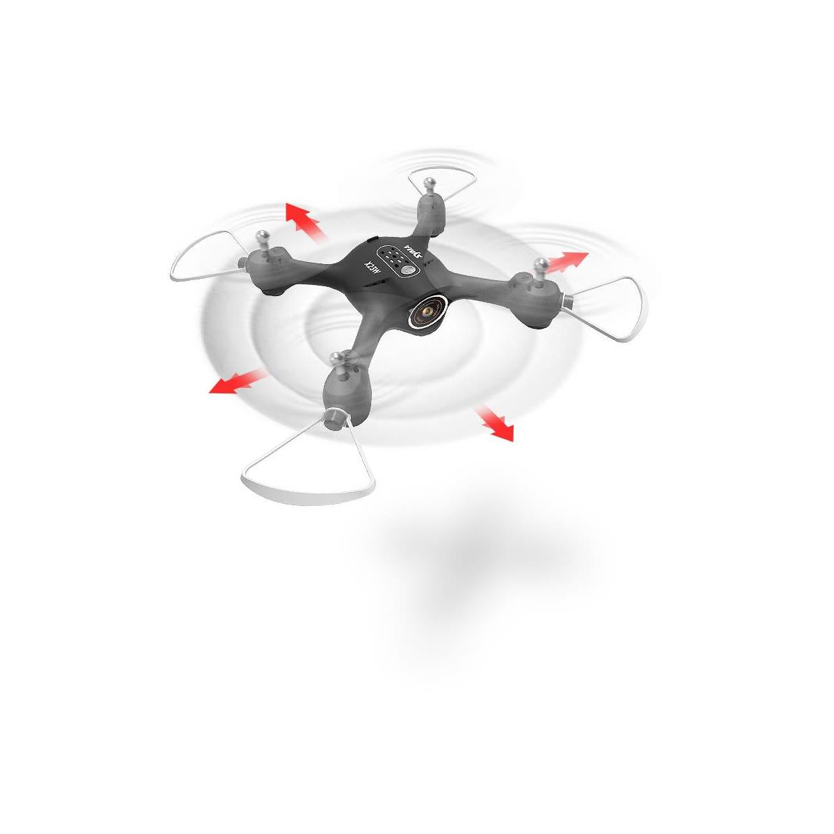 Syma X23W FPV Real-Time Quadcopter with 720p HD Wi-Fi Camera, Black