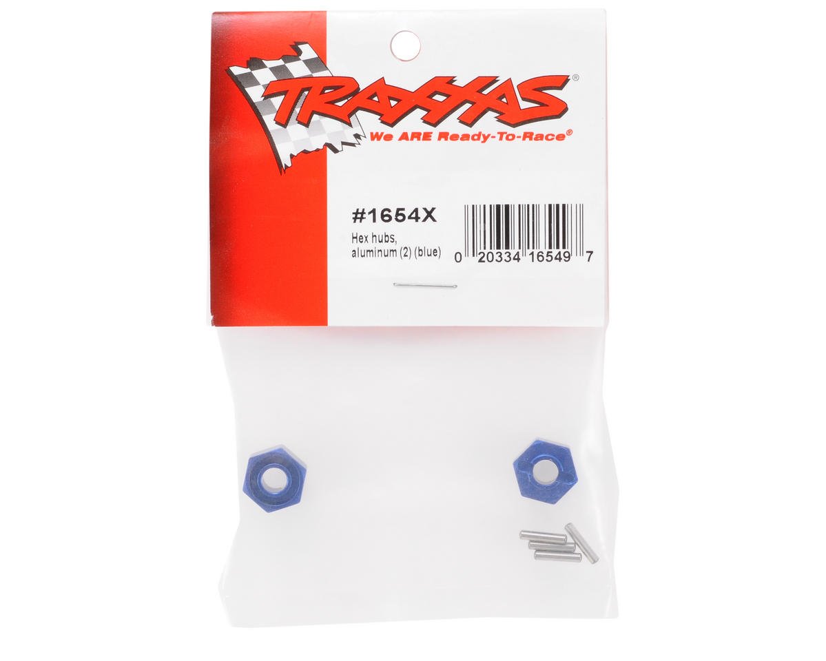 Traxxas 12mm Αλουμινένια Wheel Hubs Μπλε 6061-T6