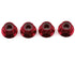 Traxxas 4mm Aluminum Flanged Serrated Nuts (Red) (4)