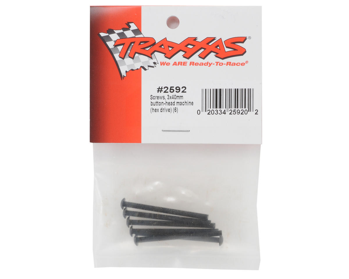 Traxxas 3x40mm Button Head Screws (6)