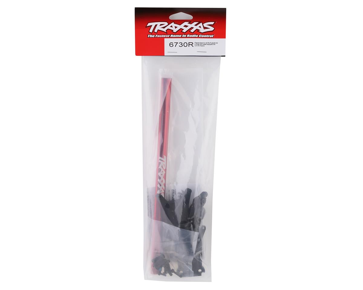 Traxxas Rustler/Slash 4x4 LCG Chassis Brace Kit (Red)