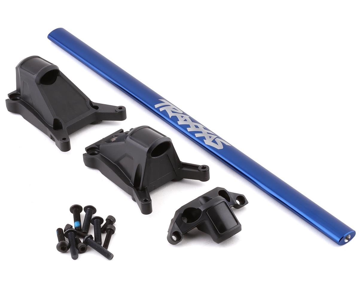 Traxxas Rustler & Slash 4x4 LCG Chassis Brace Kit Blue – Ενίσχυση Σασί Αλουμινίου