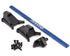 Traxxas Rustler & Slash 4x4 LCG Chassis Brace Kit Blue – Ενίσχυση Σασί Αλουμινίου