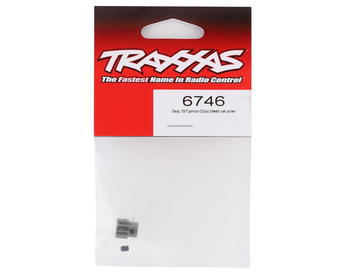 Traxxas Steel 32P Pinion Gear 10T – Ατσάλινο Γρανάζι Μοτέρ με Set Screw