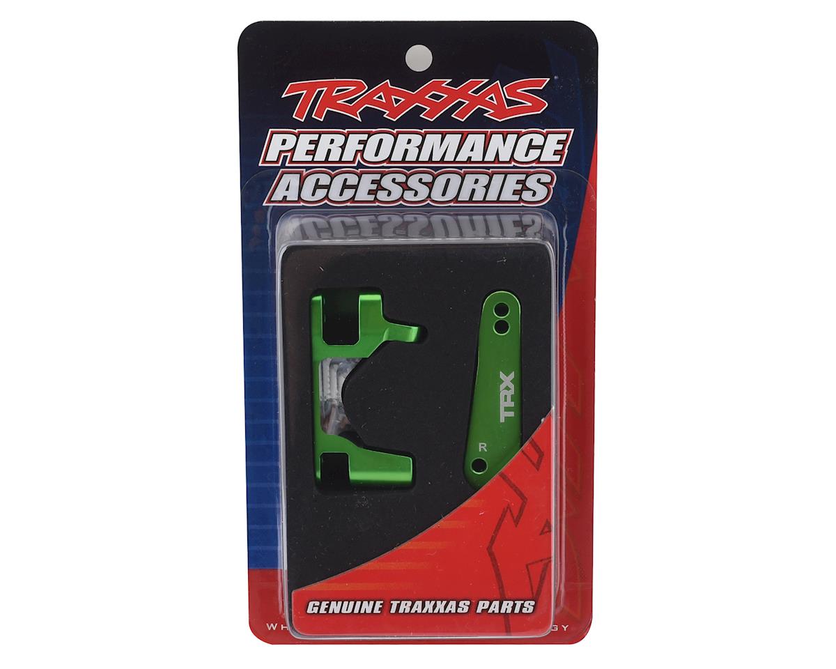 Traxxas Aluminum Caster Block Set (Green) (2)