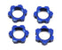 Traxxas 17mm Splined Wheel Nuts Blue 4τμχ – Παξιμάδια Τροχών για Sledge, X-Maxx & E-Revo VXL 2.0